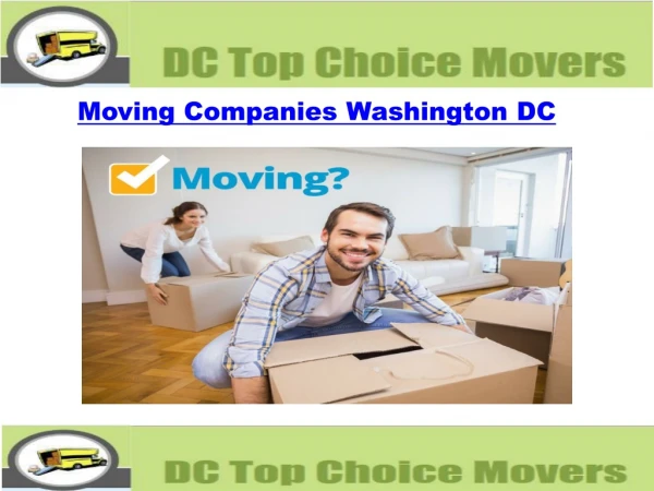 Moving companies washington dc