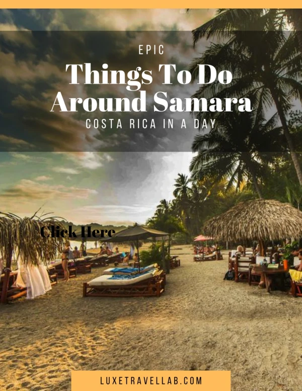 Things To Do Around Samara Costa Rica