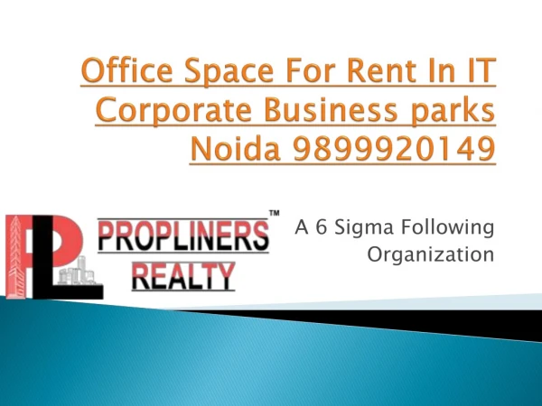 Office space for rent in it corporate business parks noida 9899920149