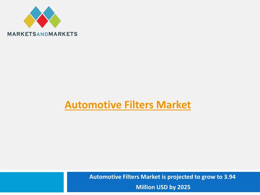 automotive filters market