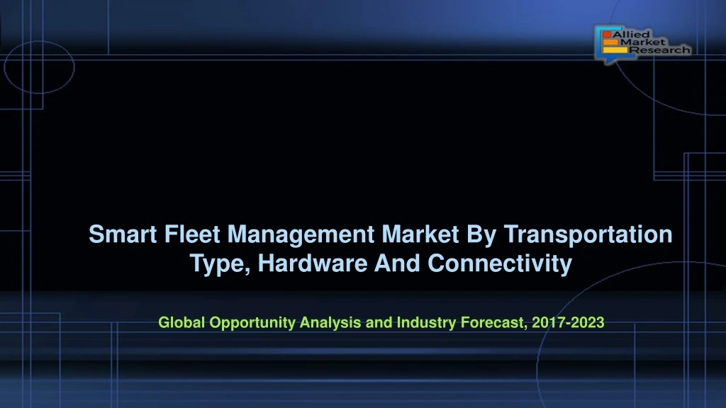 global opportunity analysis and industry forecast 2017 2023