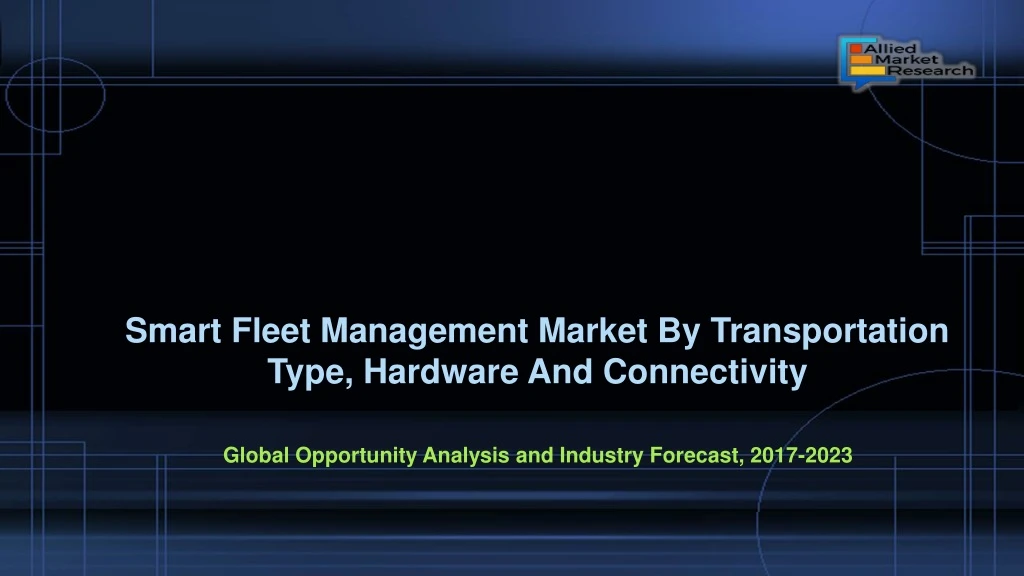 smart fleet management market by transportation
