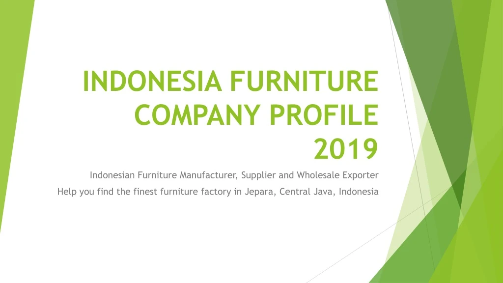 indonesia furniture company profile 2019