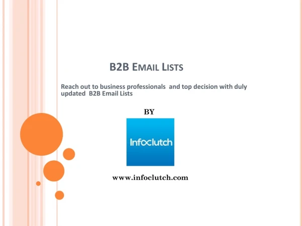B2B Email Lists