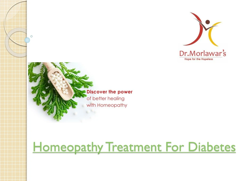 homeopathy treatment f or d iabetes