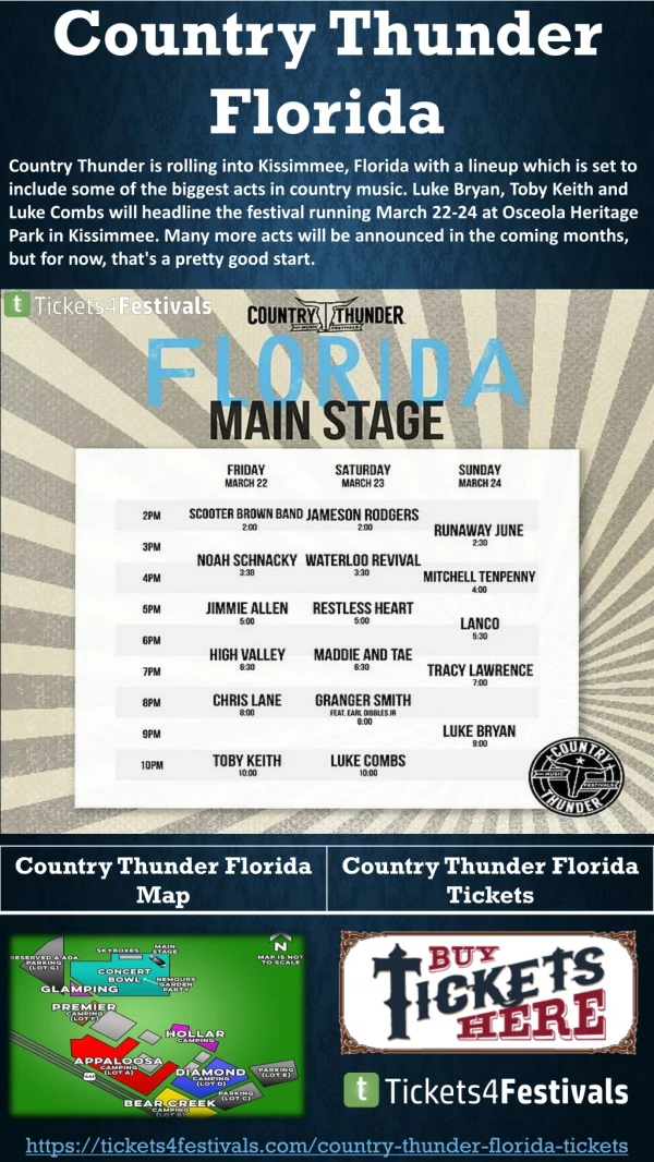 Country Thunder Florida Tickets Cheap and 2019 Lineup