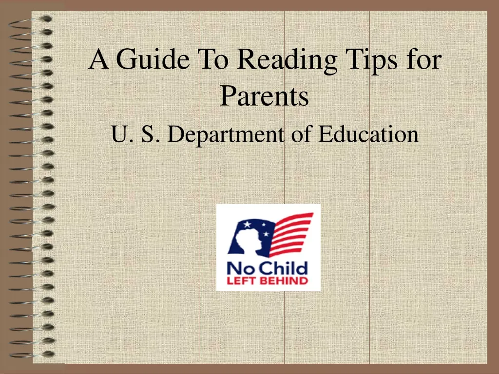 a guide to reading tips for parents u s department of education