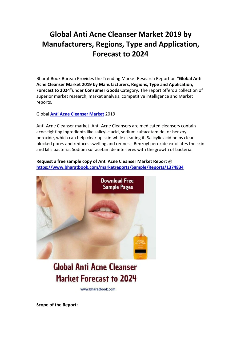 global anti acne cleanser market 2019