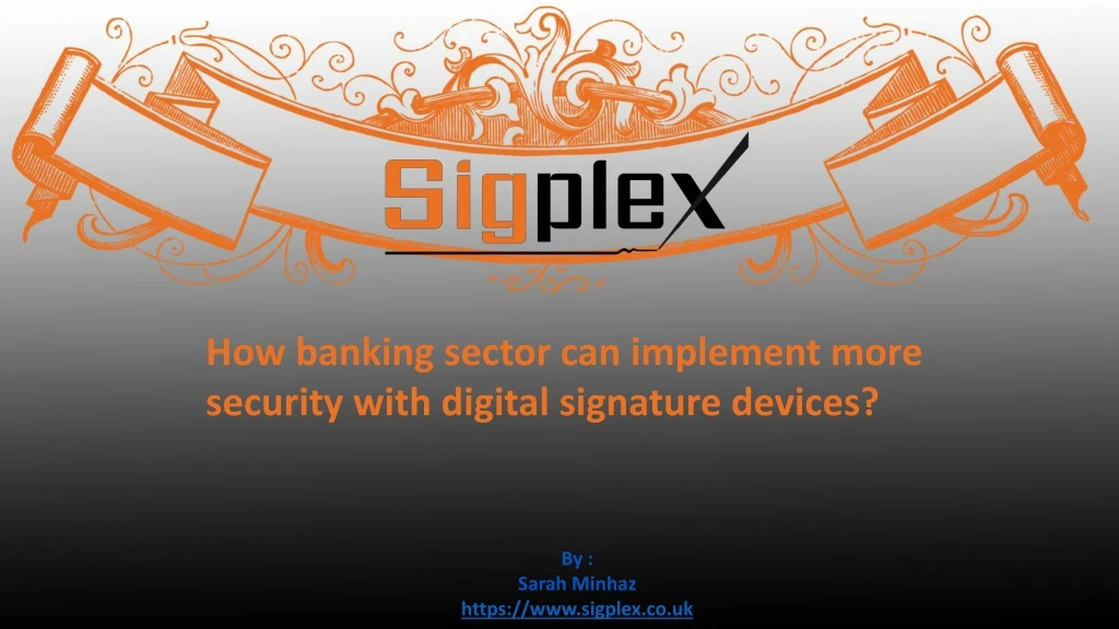 how banking sector can implement more security