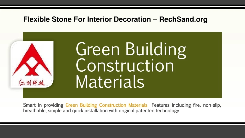 green building construction materials