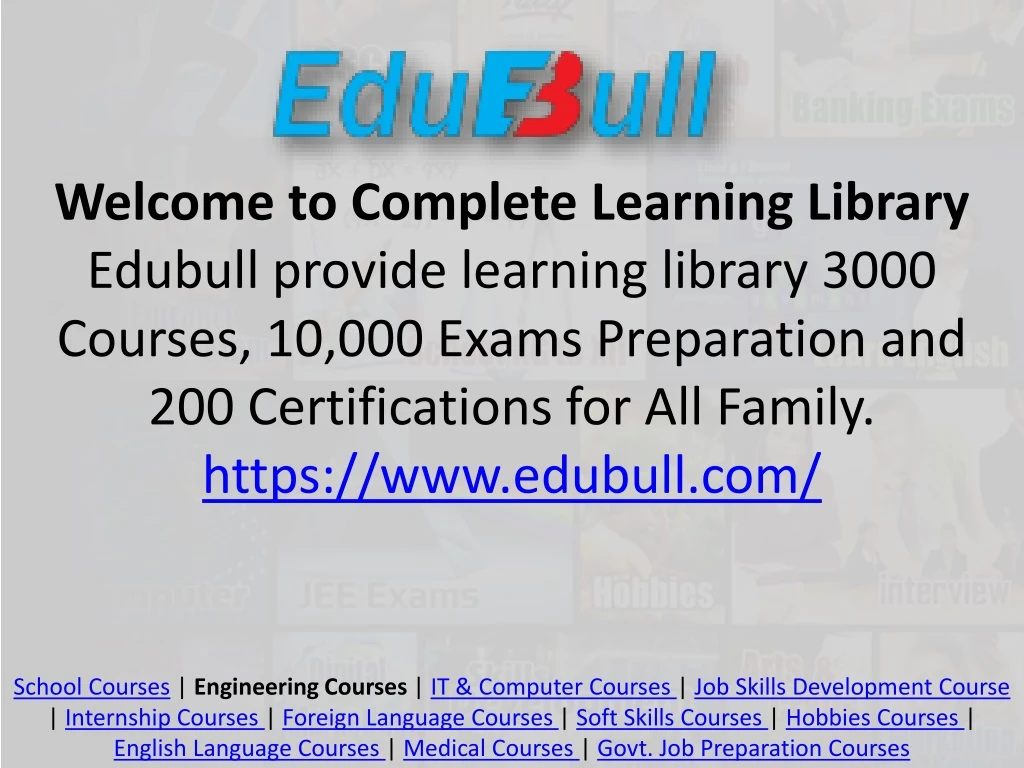welcome to complete learning library edubull