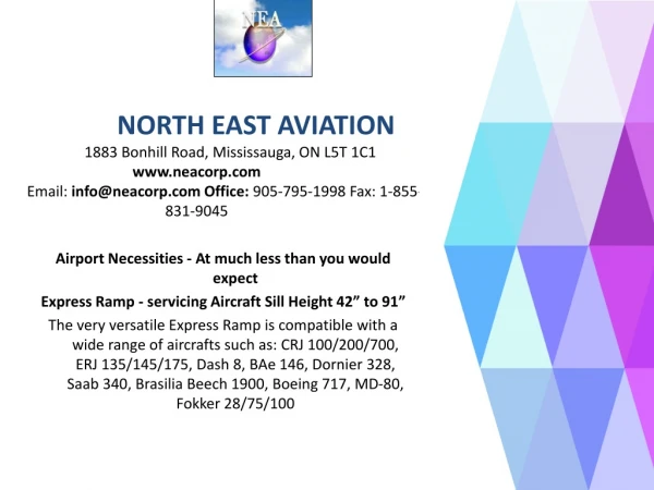 Ground Support Equipment -North East Aviation