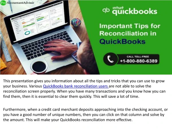 10 Easy QuickBooks Reconciliation Tips from a Specialist