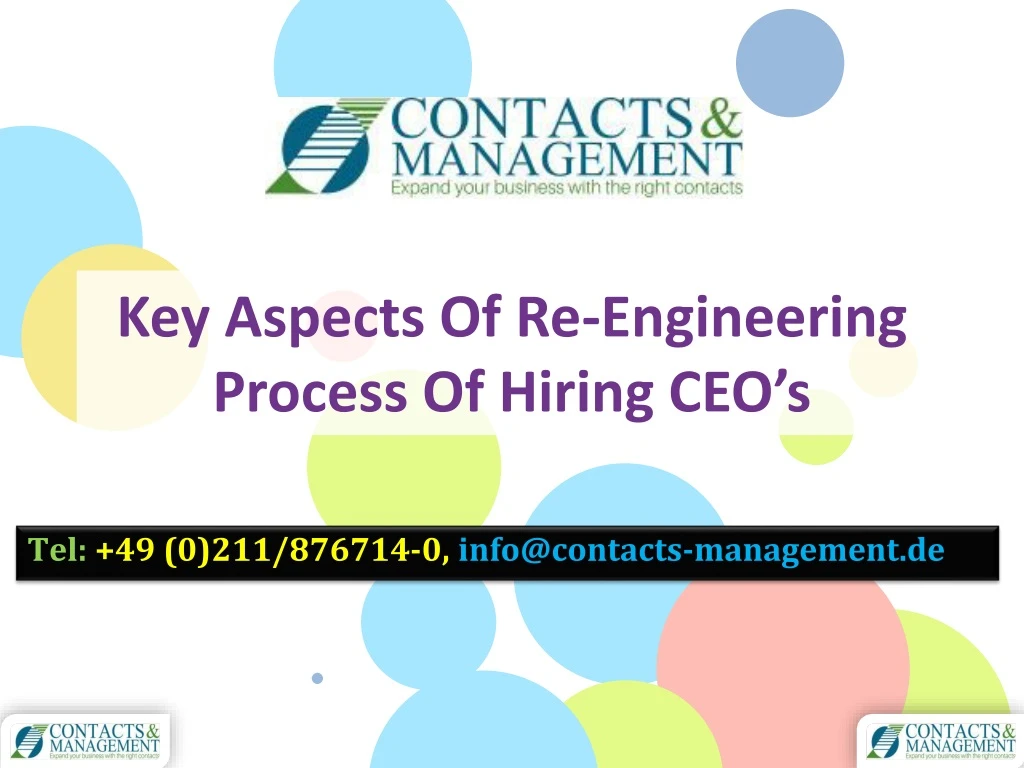 key aspects of re engineering process of hiring