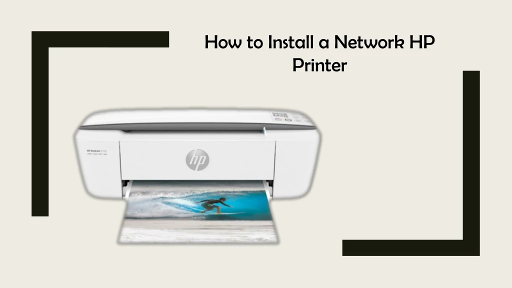 how to install a network hp printer