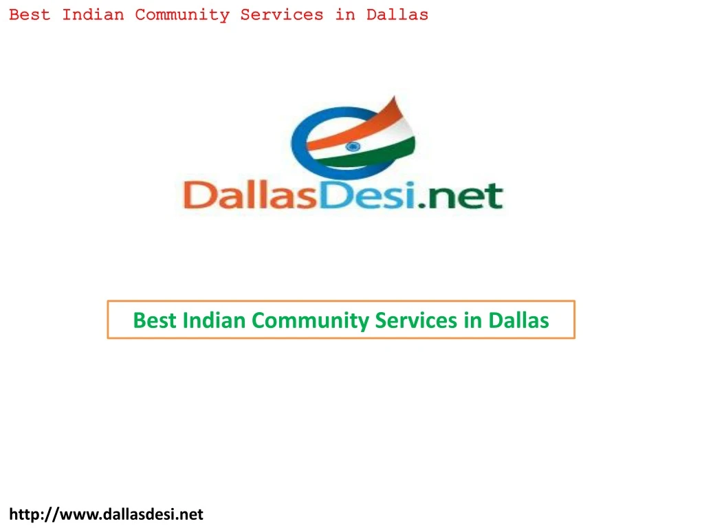 best indian community services in dallas