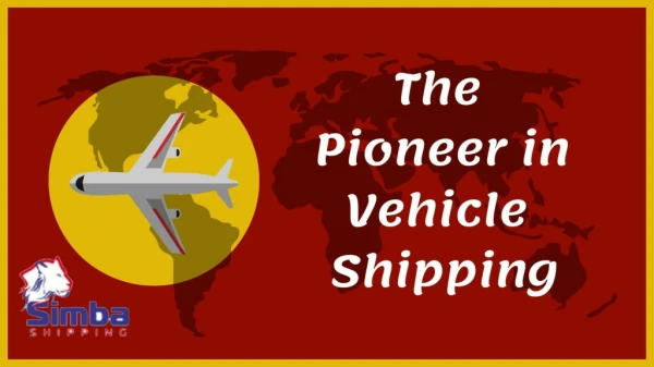 International Car Shipping Services Only at Simba Shipping
