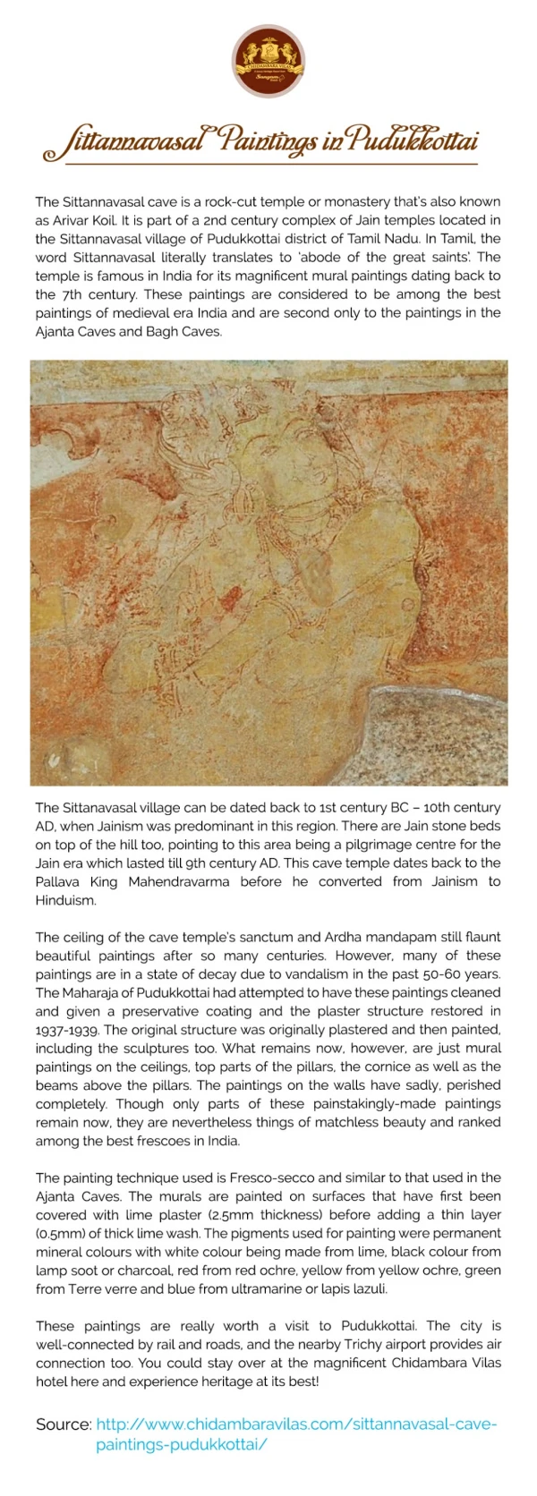 Sittanavasal cave Paintings | Places to Visit in Pudukkottai | Chidambara Vilas