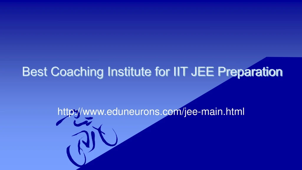 best coaching institute for iit jee preparation