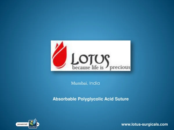 Absorbable Polyglycolic Acid Suture