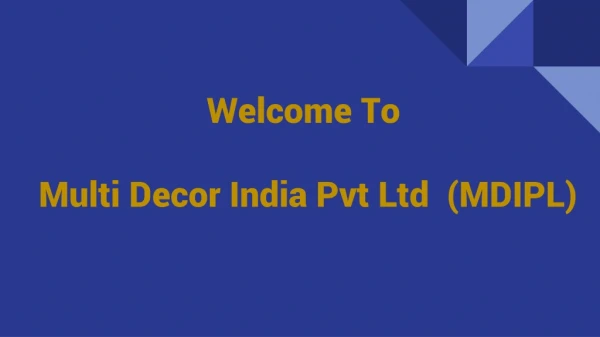 Manufacturer of Pre-Engineered Steel Building Systems in India - Multi Decor India