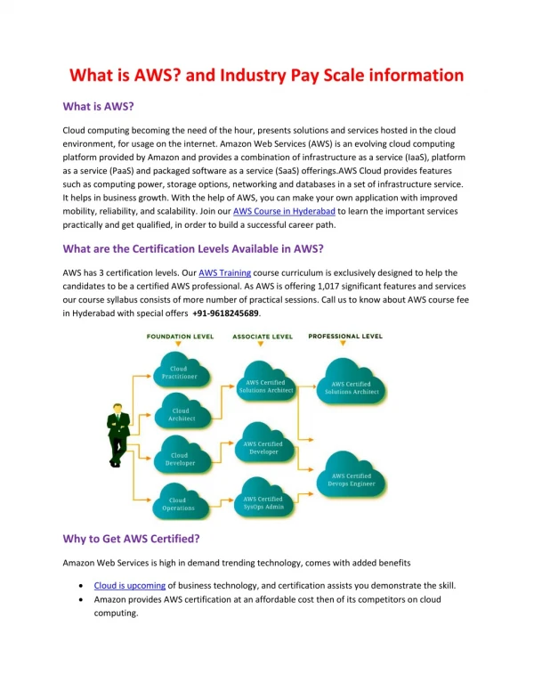 What is AWS and Industry Pay Scale information