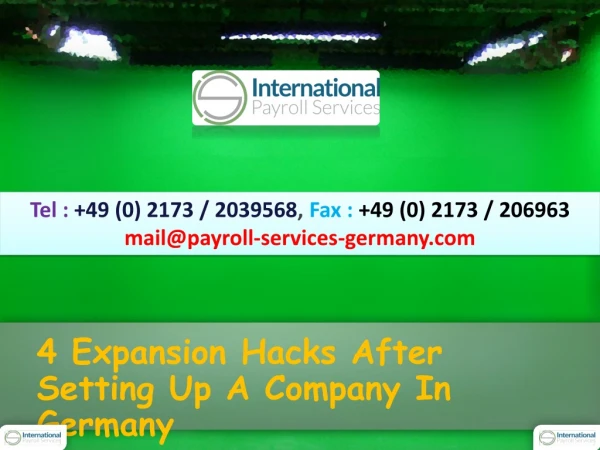4 Expansion Hacks After Setting Up A Company In Germany