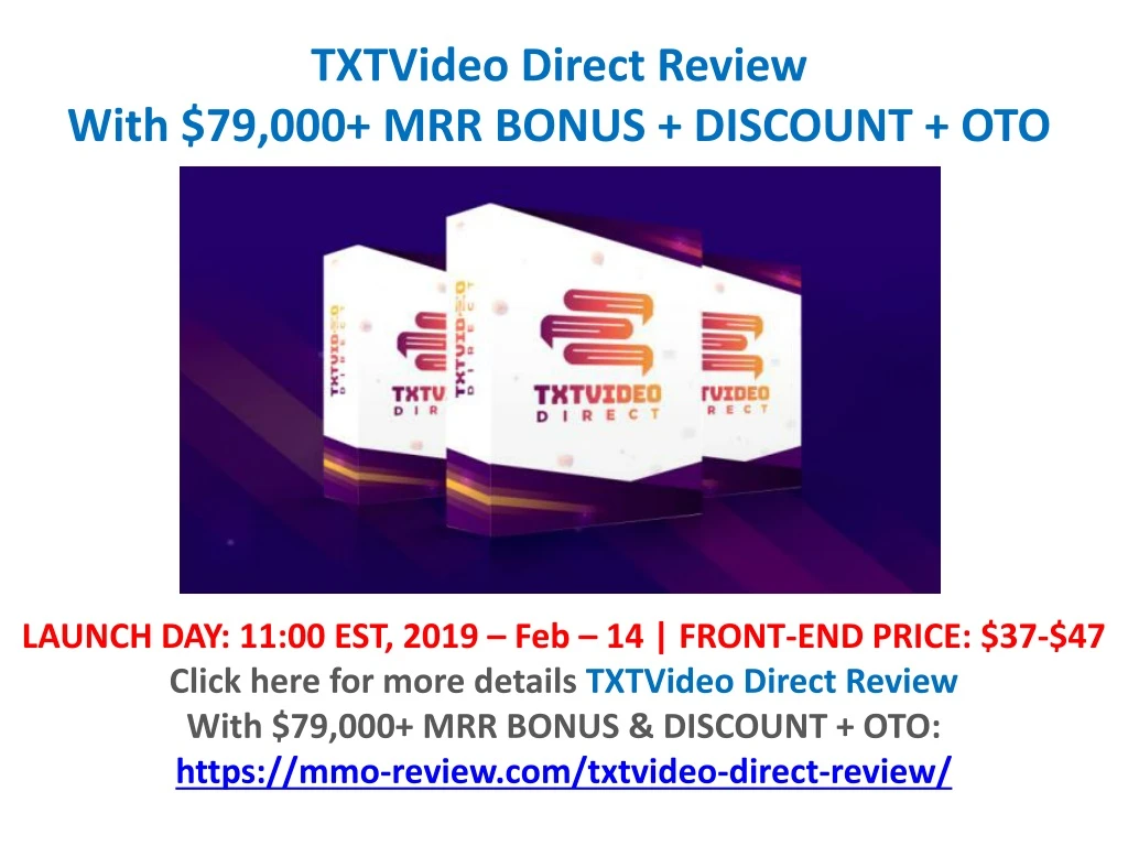 txtvideo direct review with 79 000 mrr bonus