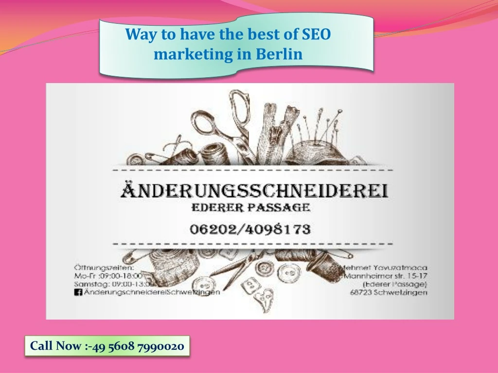 way to have the best of seo marketing in berlin