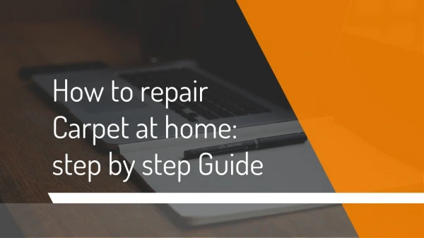 How To Repair A Carpet At Home