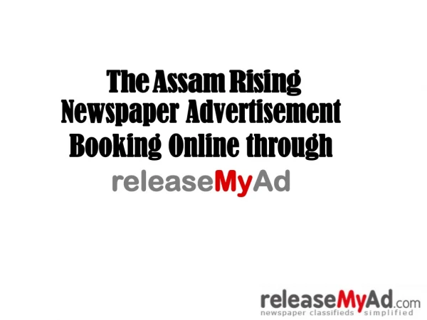 Assam Rising Newspaper Advertisement Booking Online