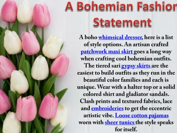 A Bohemian Fashion Statement