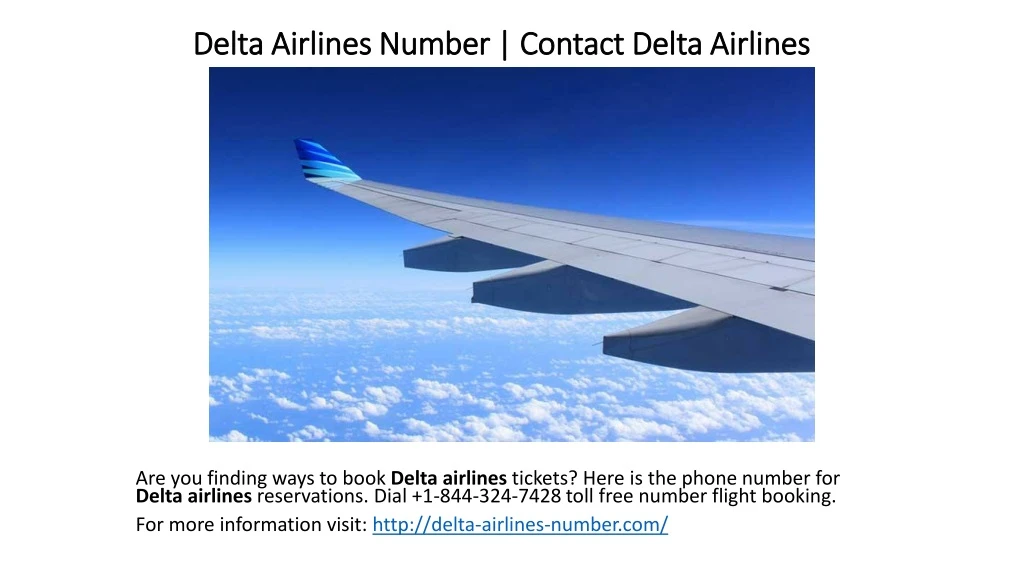 delta airlines number contact delta airlines