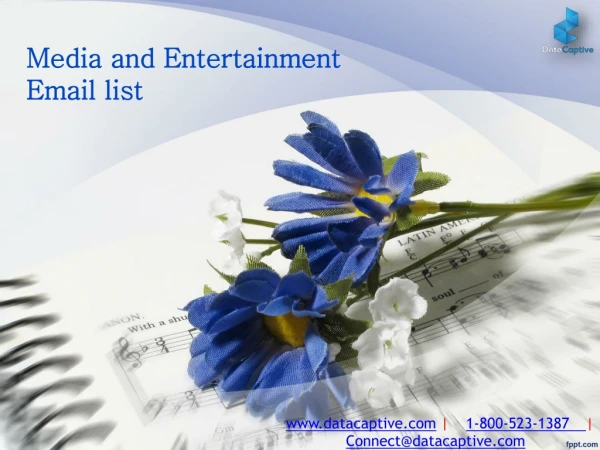 Media and entertainment Email List | Media and Entertainment Database