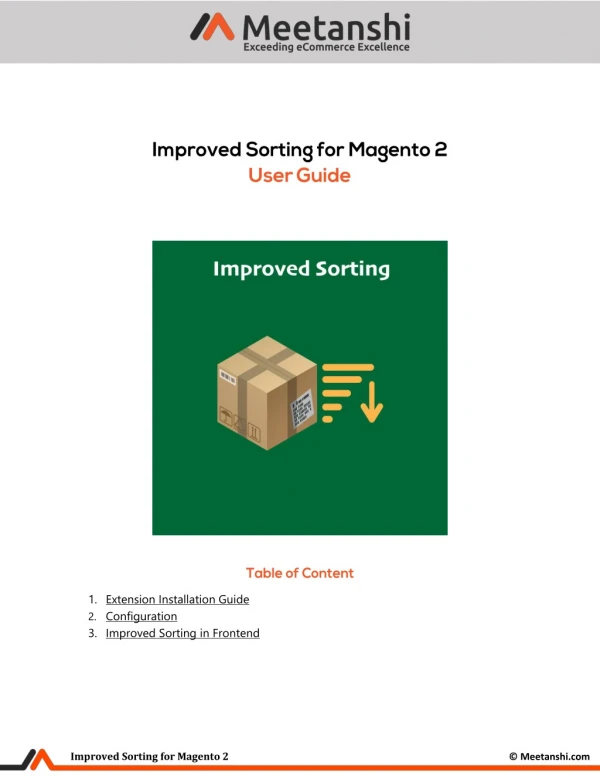 Magento 2 Improved Sorting