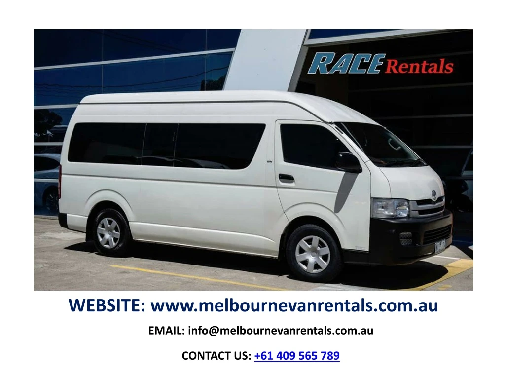 website www melbournevanrentals com au