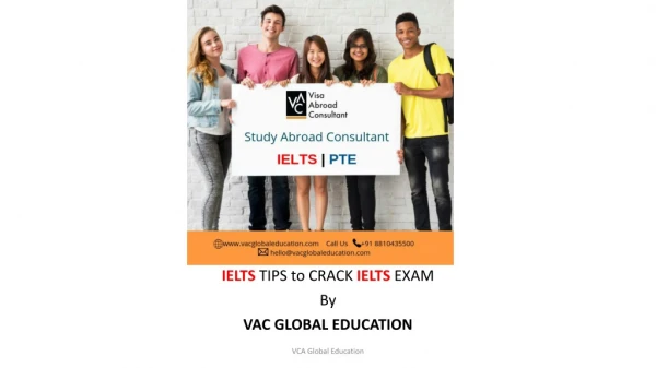 Free IELTS Tips to Crack IELTS Exam by VAC Global Education