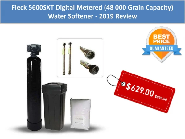 Fleck 5600SXT Digital Metered (48 000 Grain Capacity) Water Softener - 2019
