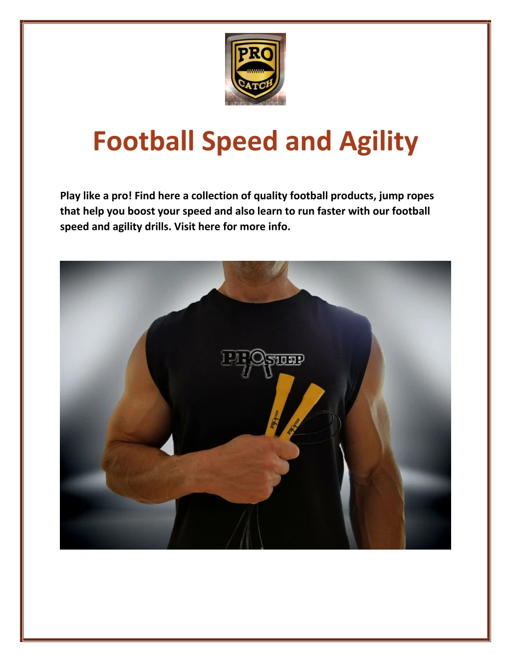 football speed and agility