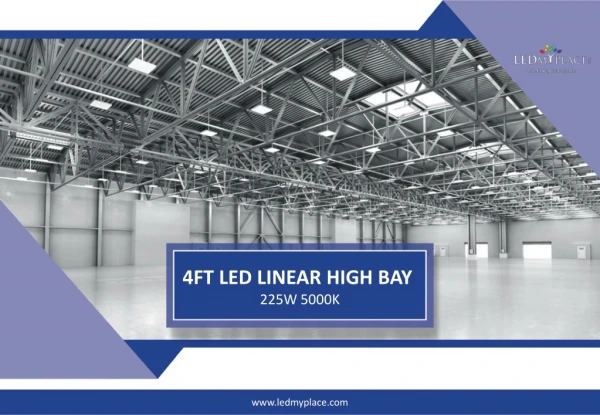 4FT LED Linear High Bay Is Perfect For Indoor And Outdoor