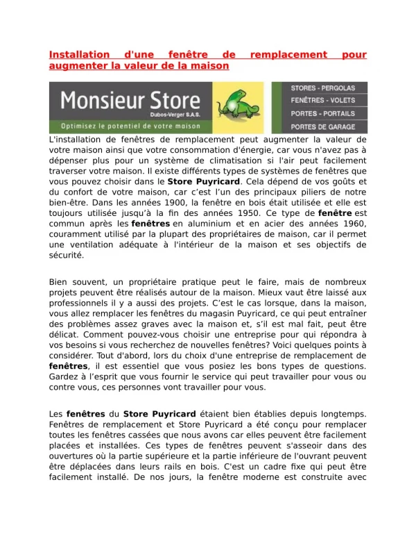 installation d une fen tre de remplacement pour