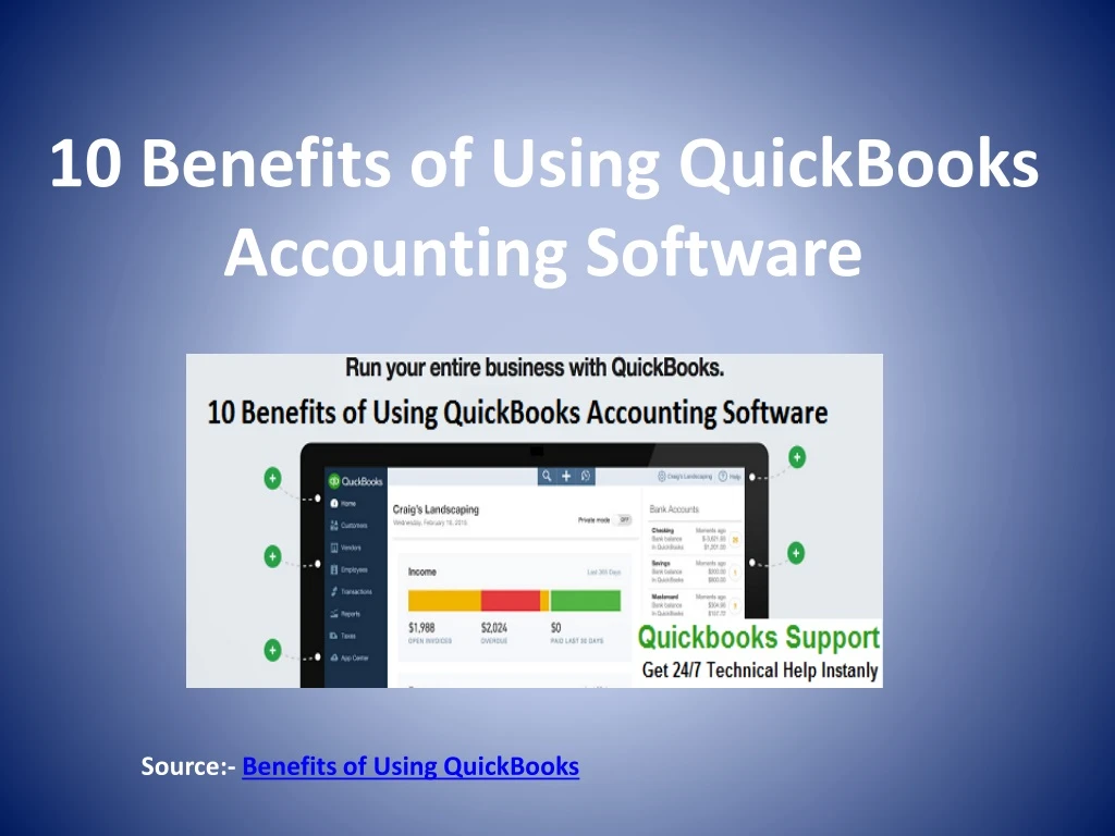 10 benefits of using quickbooks accounting