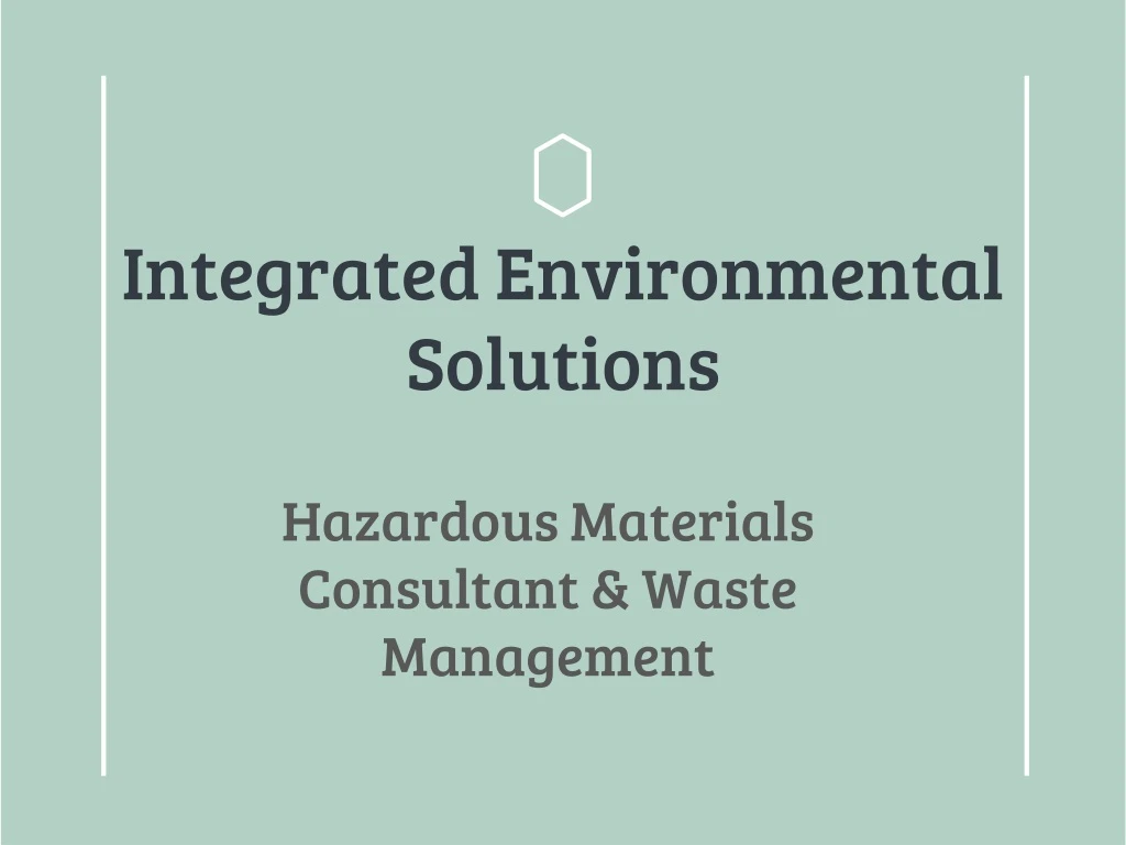 integrated environmental solutions