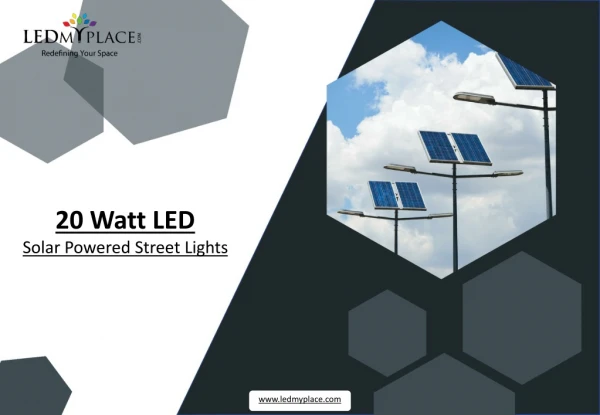 LEDMyplace: LED Solar Powered Street Lights