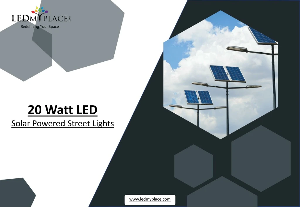 20 watt led solar powered street lights