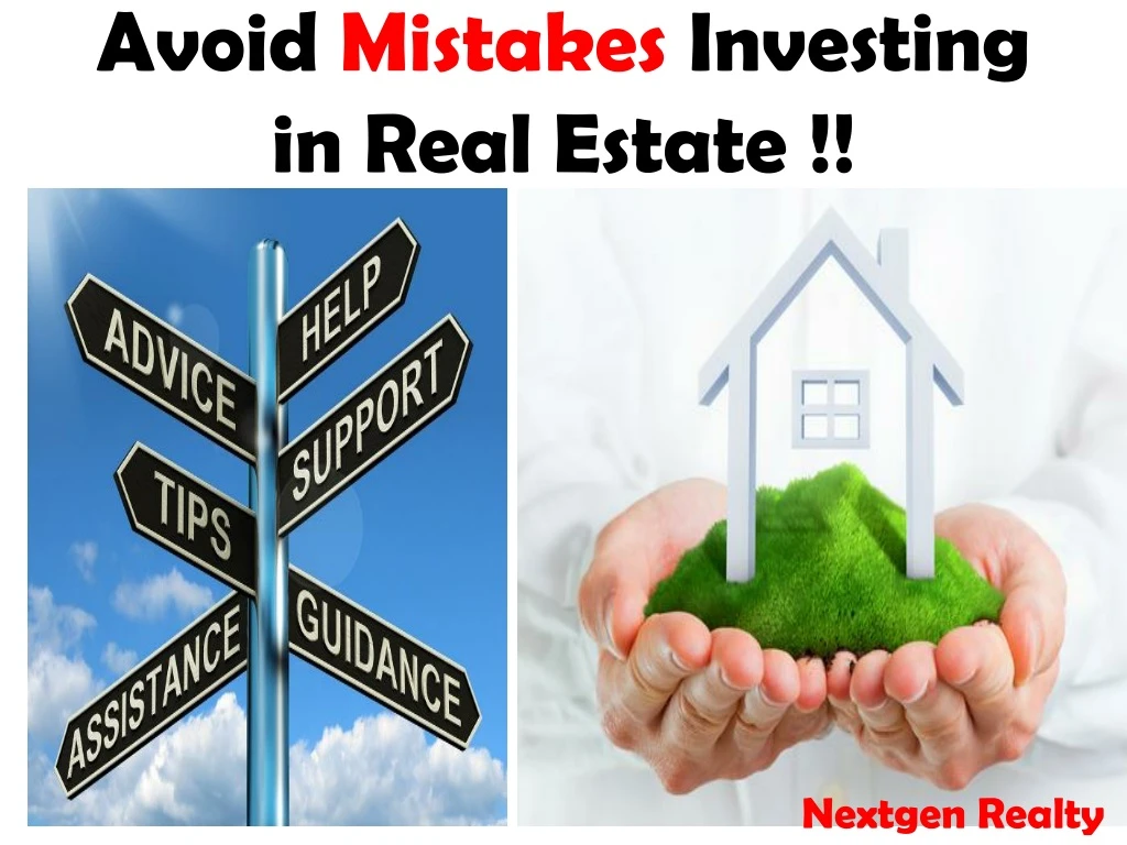 avoid mistakes investing in real estate