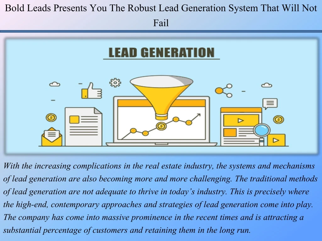bold leads presents you the robust lead