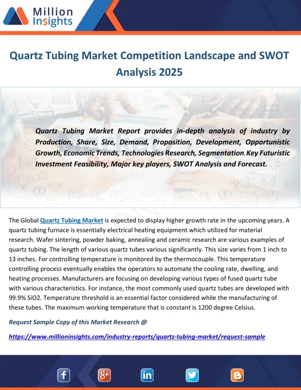 Quartz Tubing Market Competition Landscape and SWOT Analysis 2025