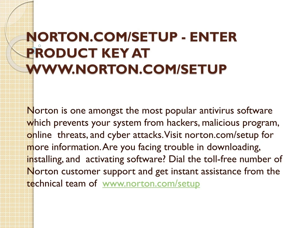 norton com setup enter product key at www norton com setup