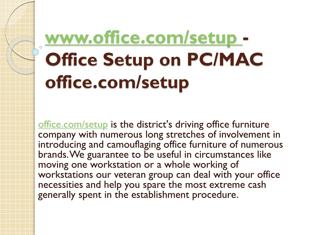 www office com setup office setup on pc mac office com setup